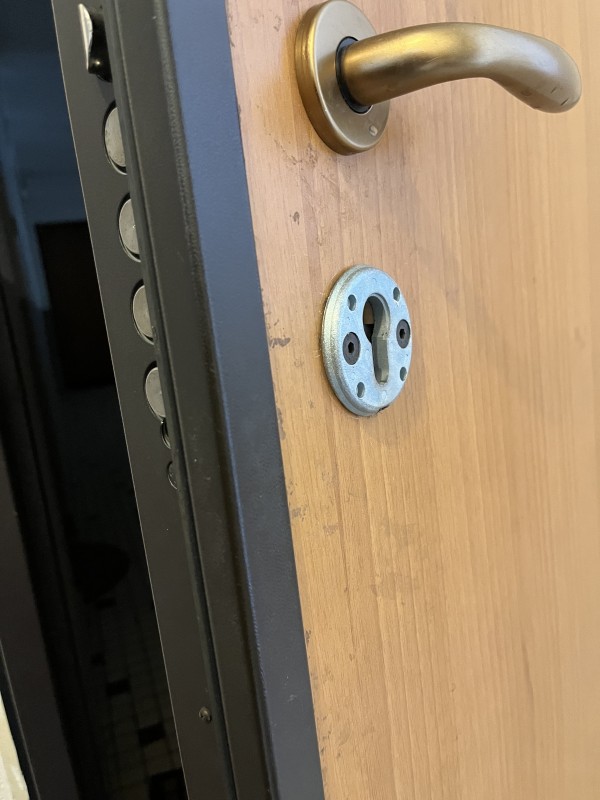 Porte blindée avec cylindre arraché par effraction - Remplacement de barillet à Toulouse